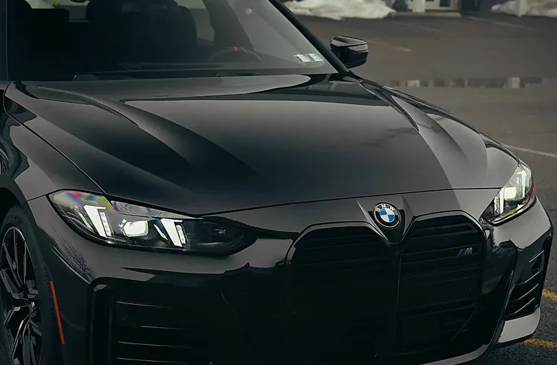 Gloss black BMW after paint correction